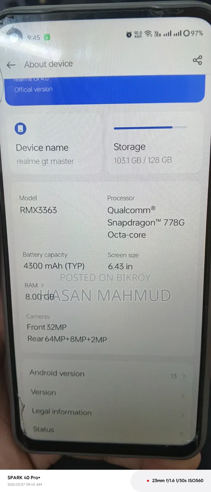 Realme GT Master Edition 128 GB