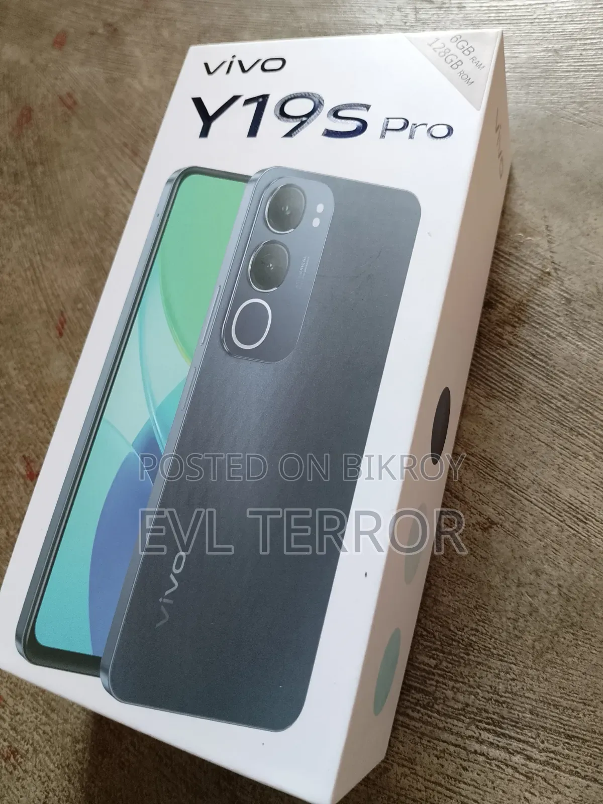 New Vivo Y19s Pro 128 GB Black