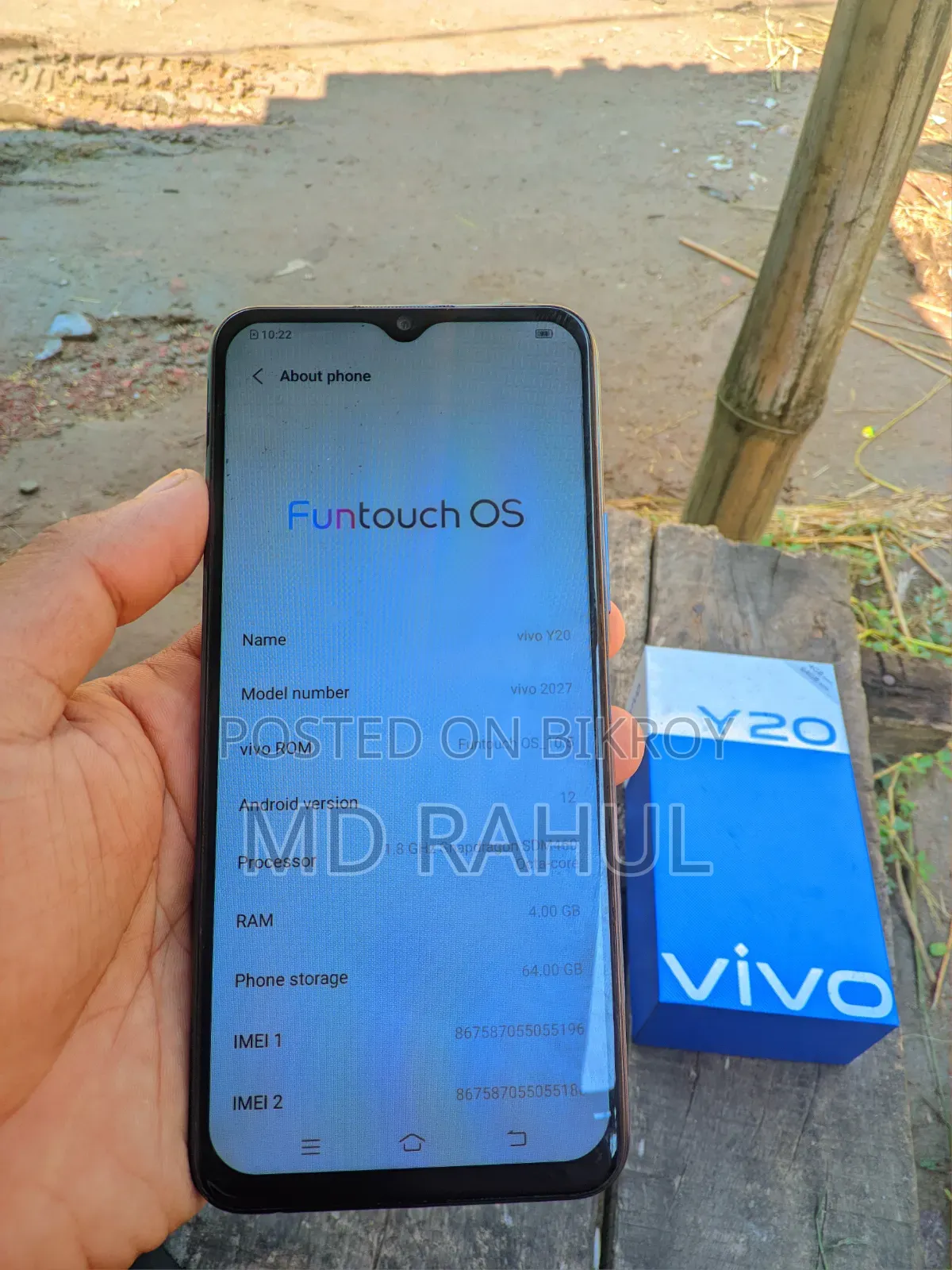 Vivo Y20 64 GB Blue