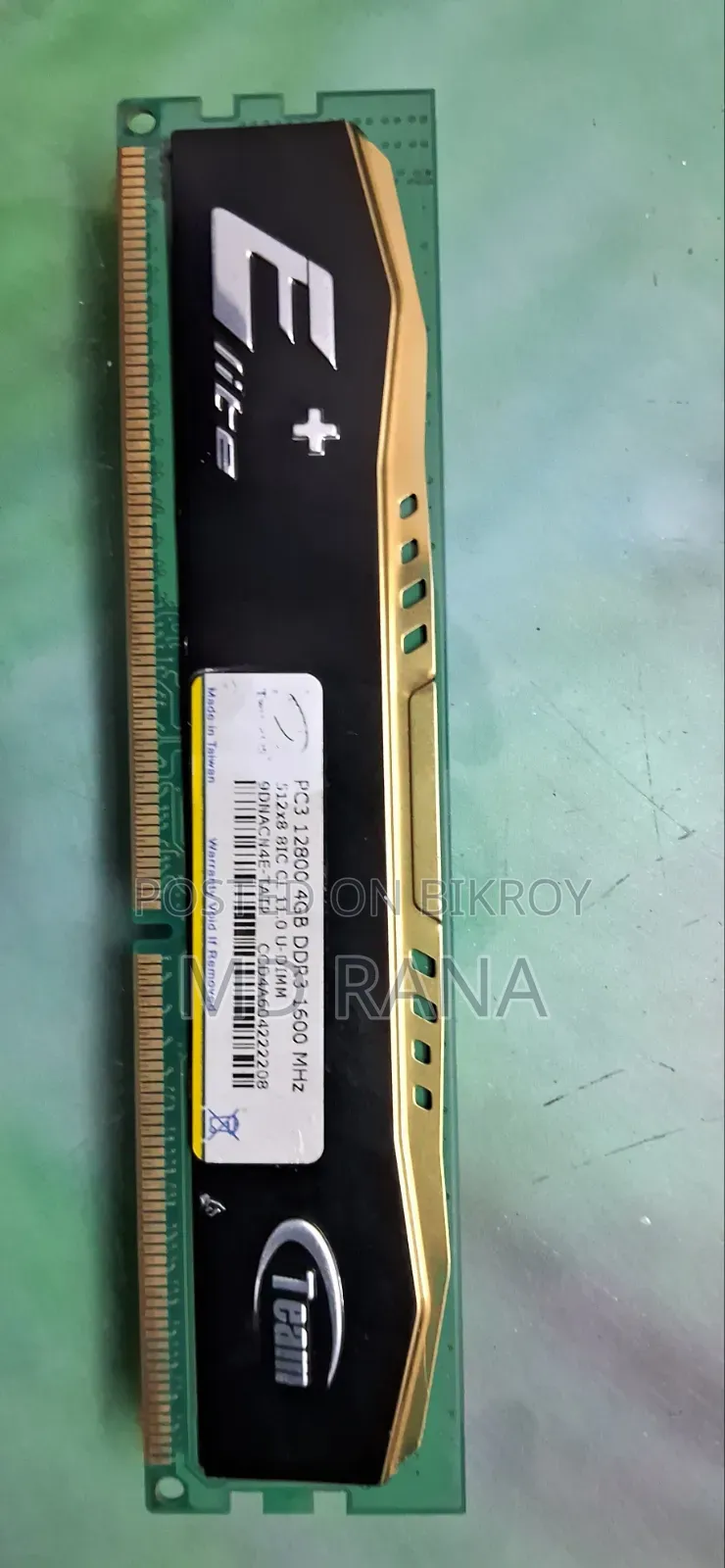 Team Elite 4gb Ddr3 1600mhz Desktop Ram