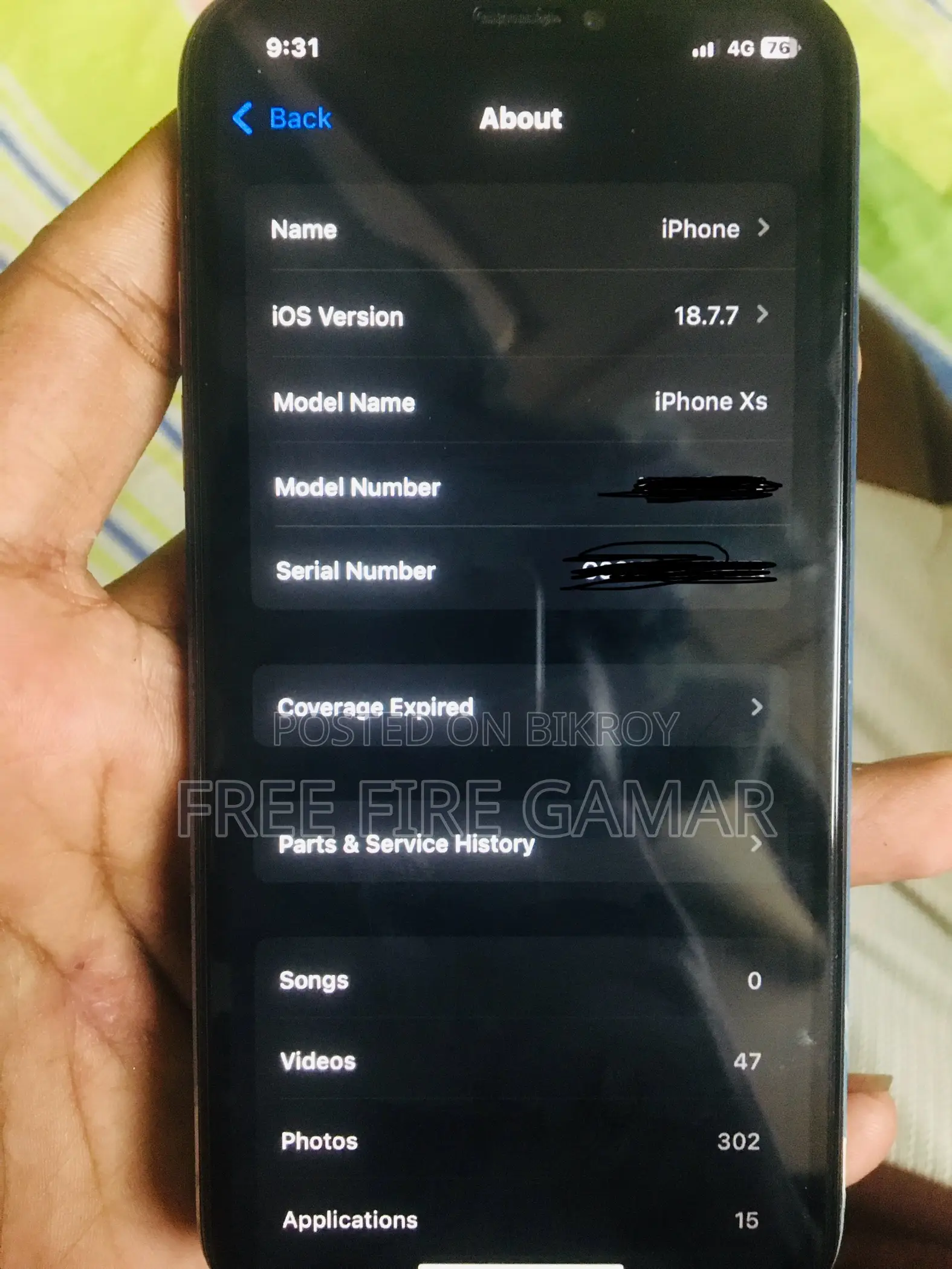 Apple iPhone XS 64 GB Gold