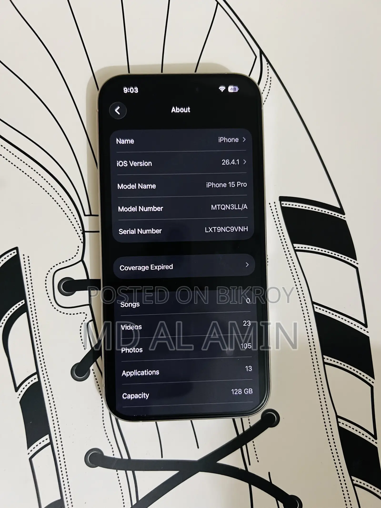 New Apple iPhone 15 Pro 128 GB White