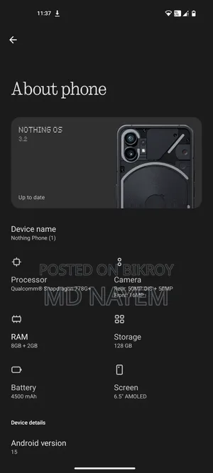 Nothing Phone 1 128 GB Black