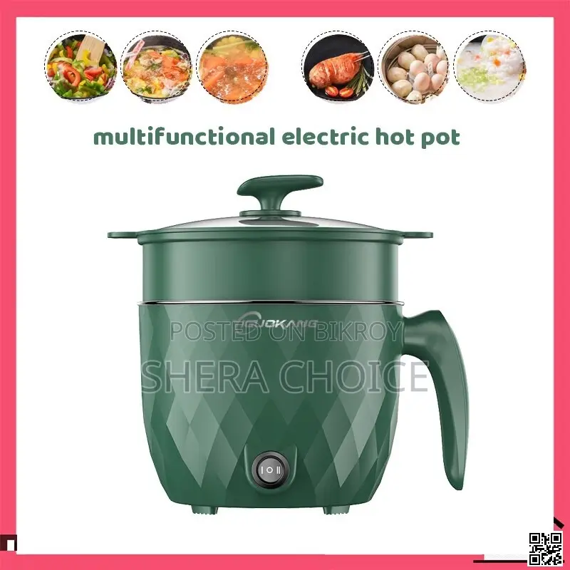 Electric Cooking Pot – Double Layer Non-Stick Mini Rice Cooker