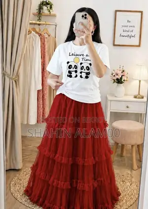T-shirt and Skirt Set