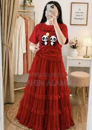 T-shirt and Skirt Set