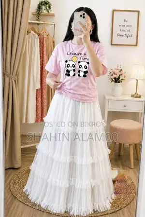 T-shirt and Skirt Set