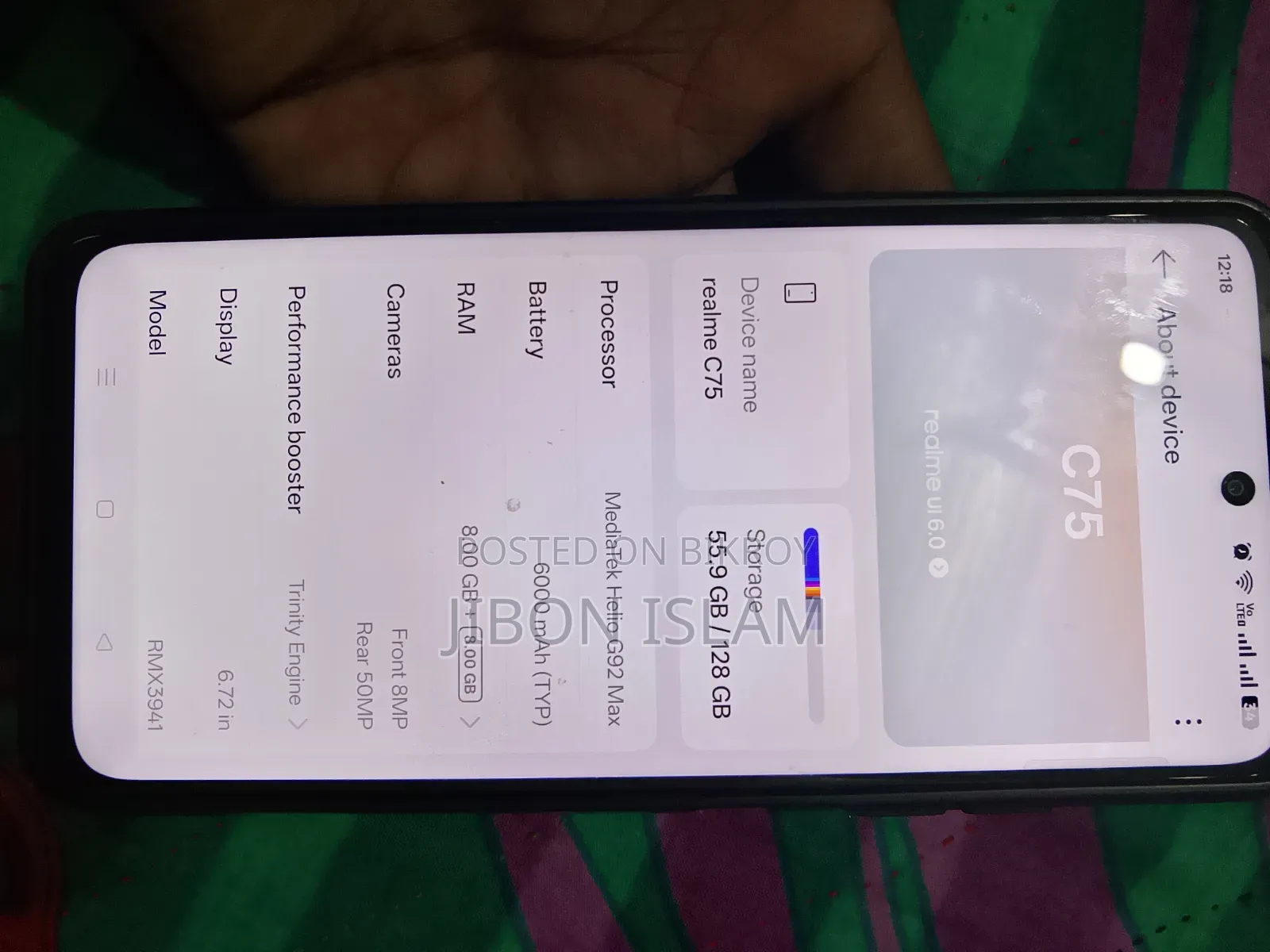 Realme C75 128 GB Gold