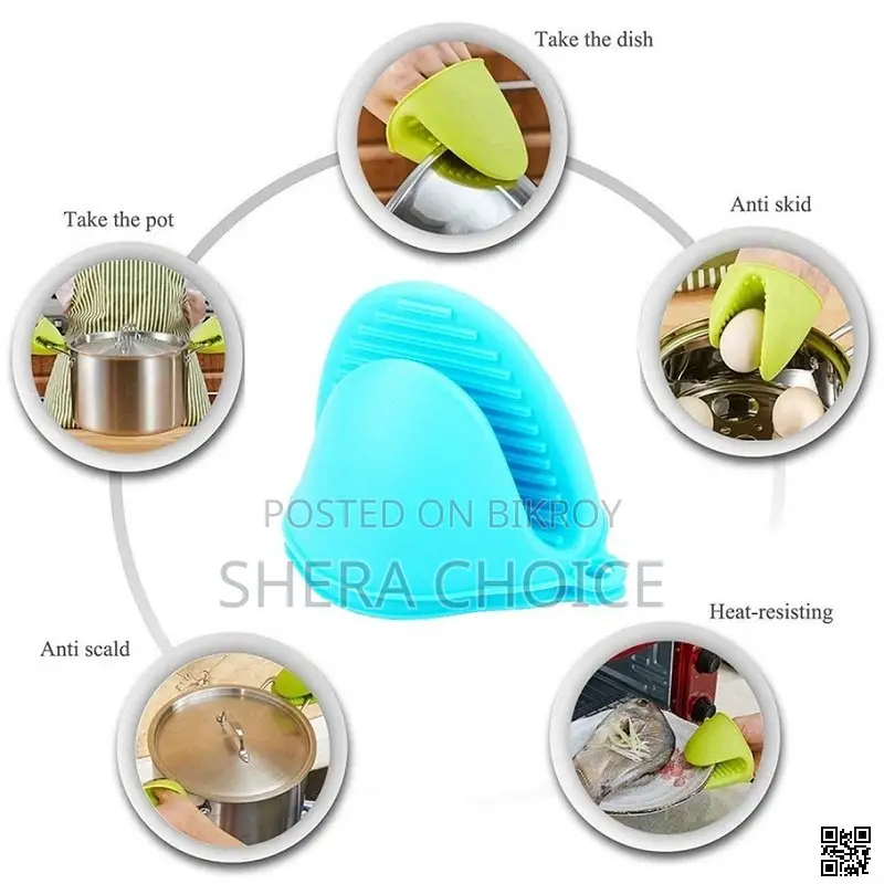 2 PCS Silicone Oven Pot Holder – Handle Hot Pots Safely and Easily!