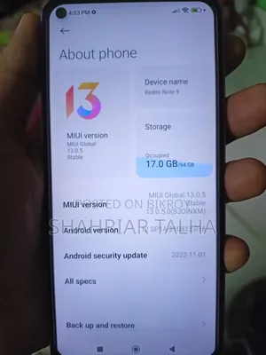 Xiaomi Redmi Note 9 64 GB Blue