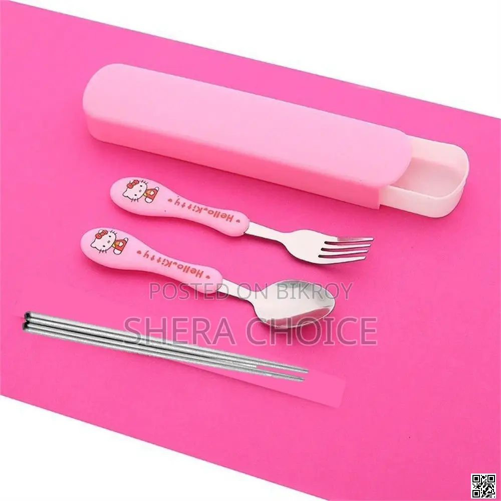 4 in 1 Stainless Steel Spoon Chopstick Set – Stylish Smart