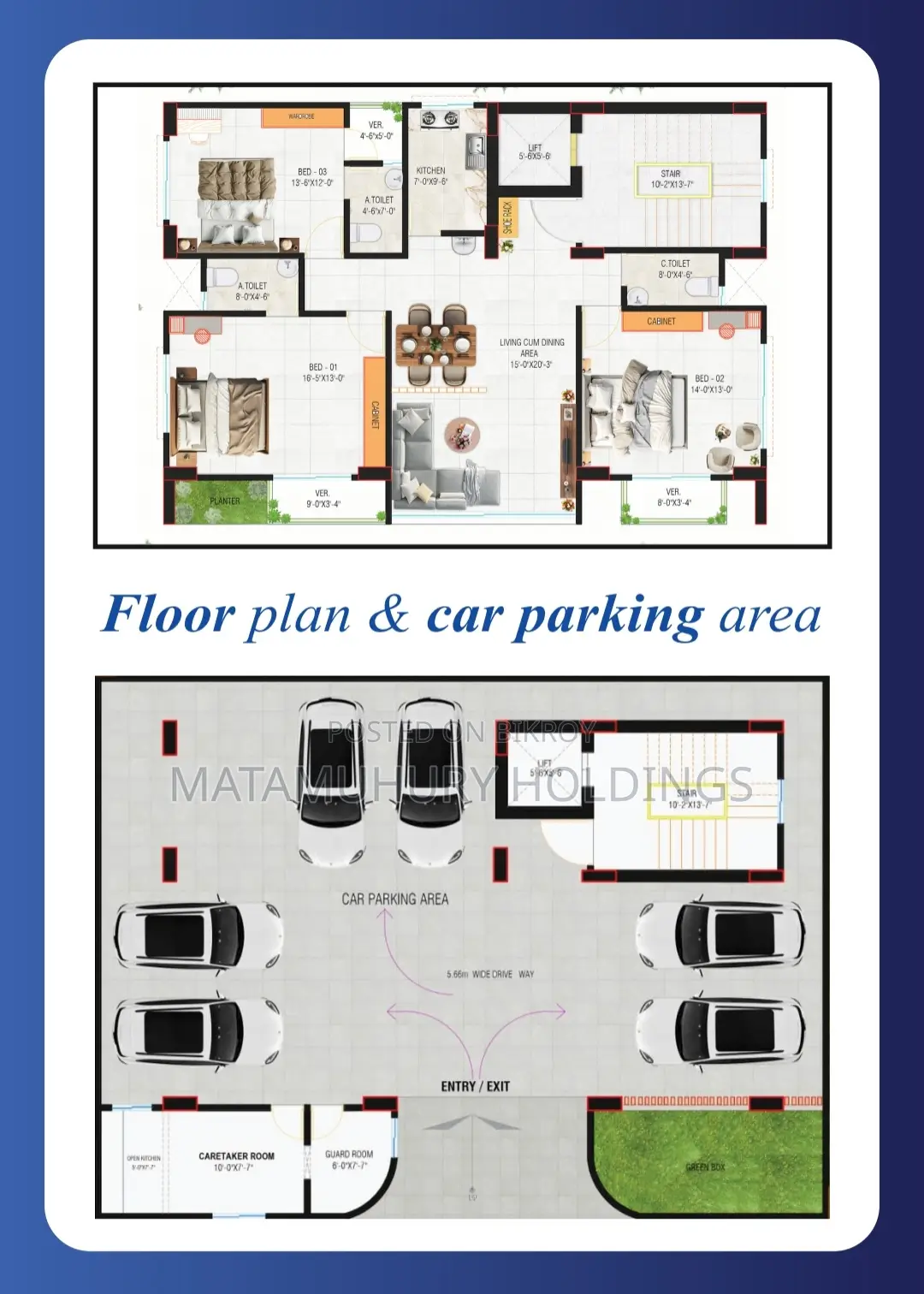 3-Bedroom Apartment in Bashundhara for Sale