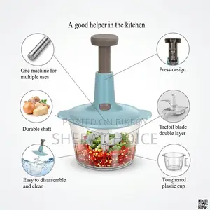 Manual Push Type Food Chopper – 1.5l Large Capacity Kitchen Helper