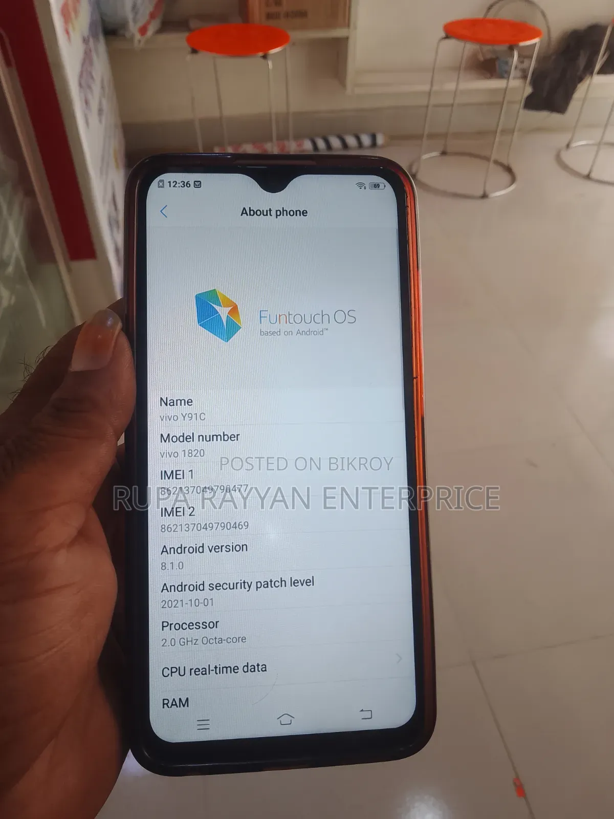 Vivo Y91c 32 GB Blue