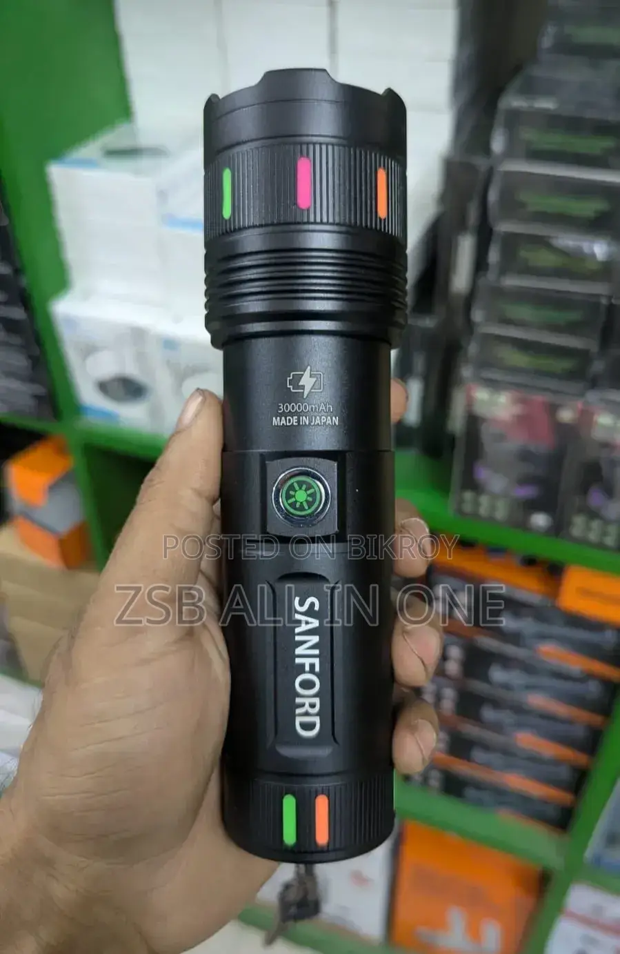 Sanford Japan White Laser With Led Torch Light 30000mAh
