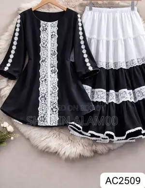 Trendy Ladies Tops and Skirt Set