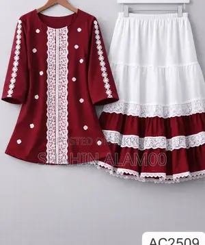 Trendy Ladies Tops and Skirt Set