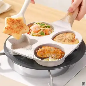 4-in-1 Non-stick Breakfast Frying Pan – এক প্যানে পুরো সকালের নাশতা