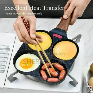 4-in-1 Non-stick Breakfast Frying Pan – এক প্যানে পুরো সকালের নাশতা!