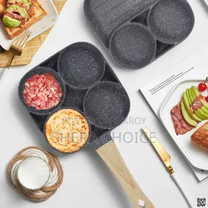 4-in-1 Non-stick Breakfast Frying Pan – এক প্যানে পুরো সকালের নাশতা!