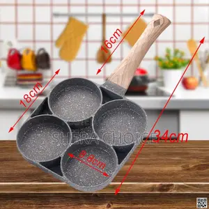 4-in-1 Non-stick Breakfast Frying Pan – এক প্যানে পুরো সকালের নাশতা!