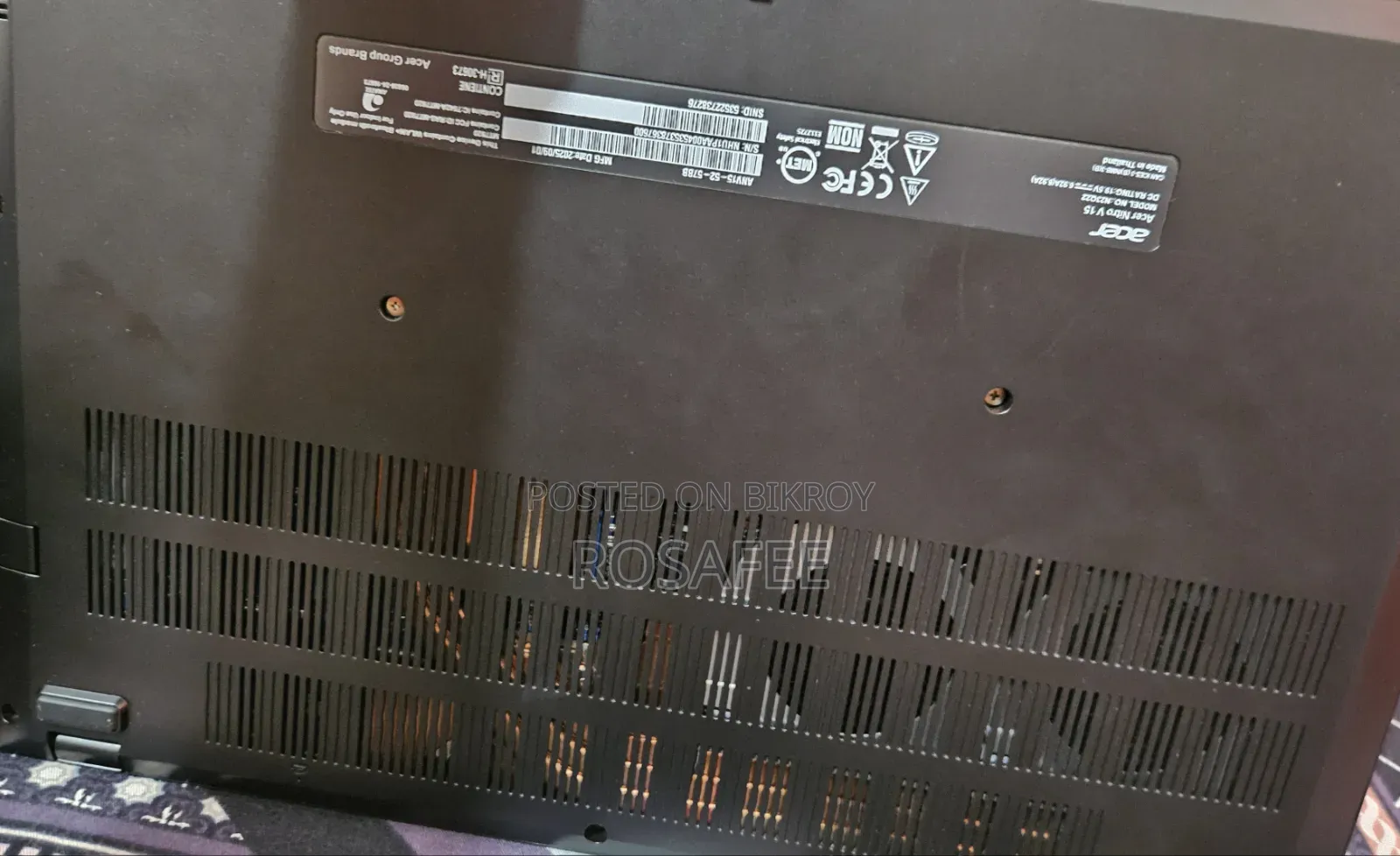 New Laptop Acer Aspire v Nitro 16GB Intel Core I5 SSD 512GB