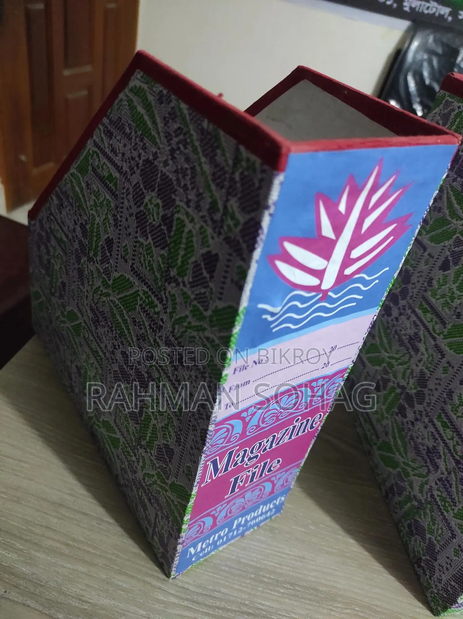 Document Organizer/Stylish Magazine File - Sturdy and Beautiful Design
