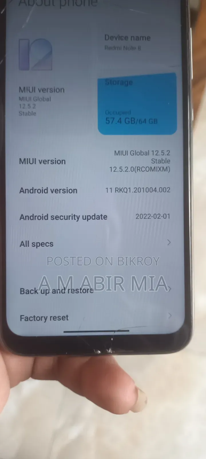 Xiaomi Redmi Note 8 128 GB Black