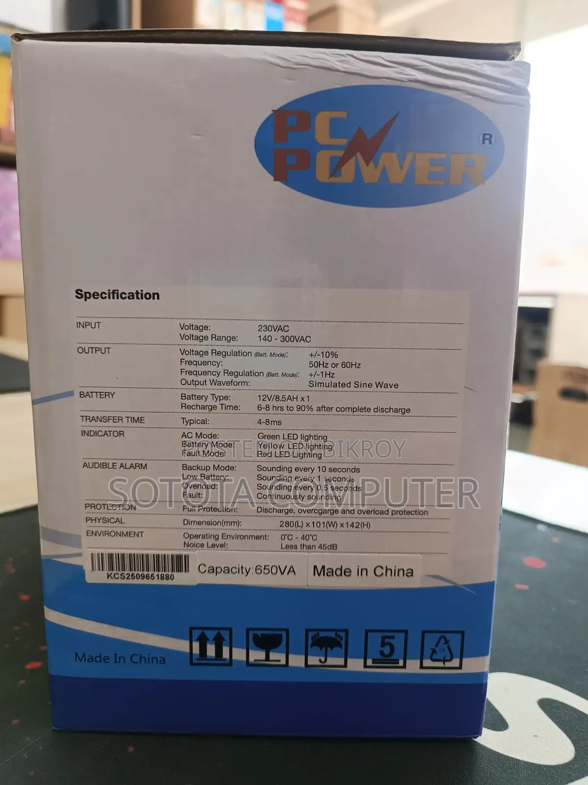 Pc Power Bk-650va 650va Offline Ups 1 Year Warranty