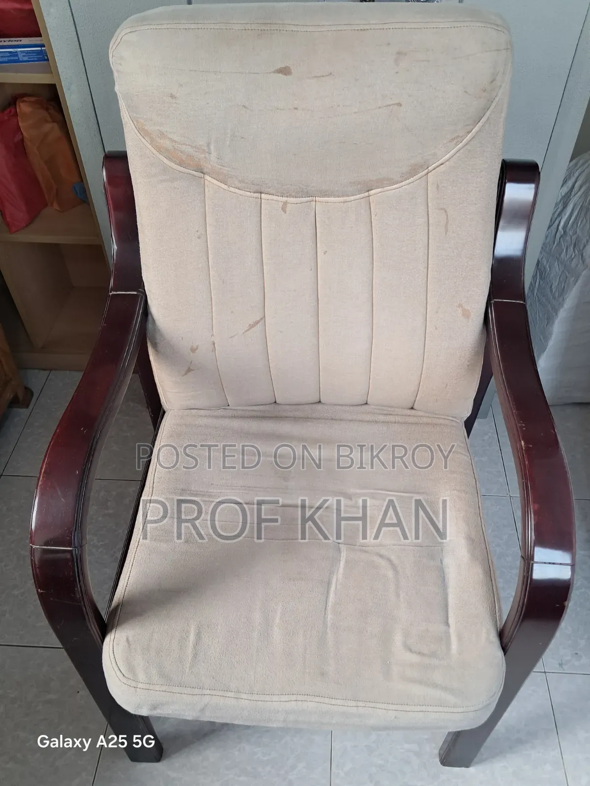Large Mahogany Wood Chair