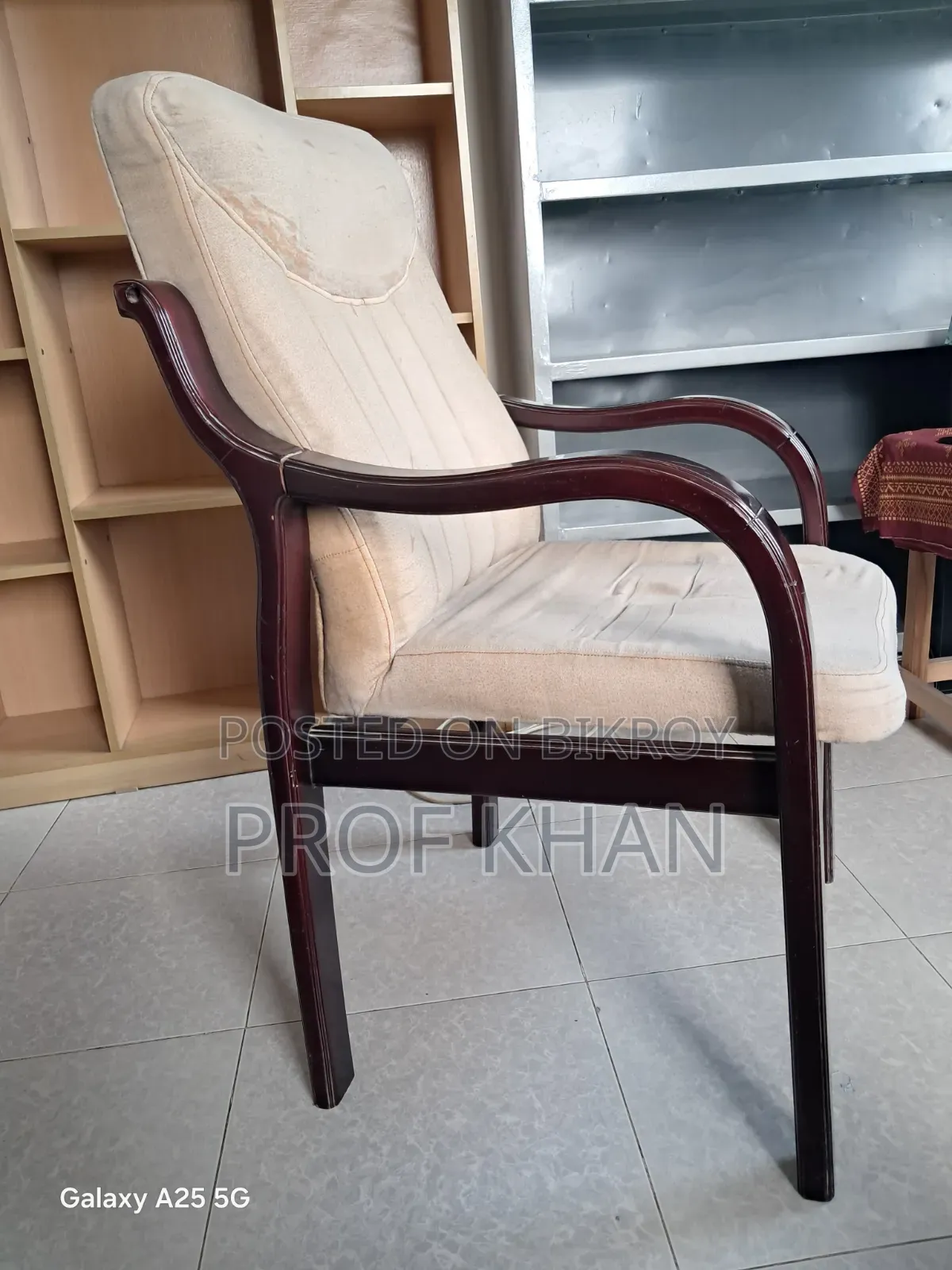 Large Mahogany Wood Chair