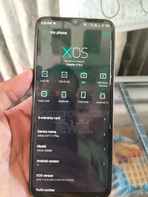 Infinix Hot 11 Play 128 GB Blue