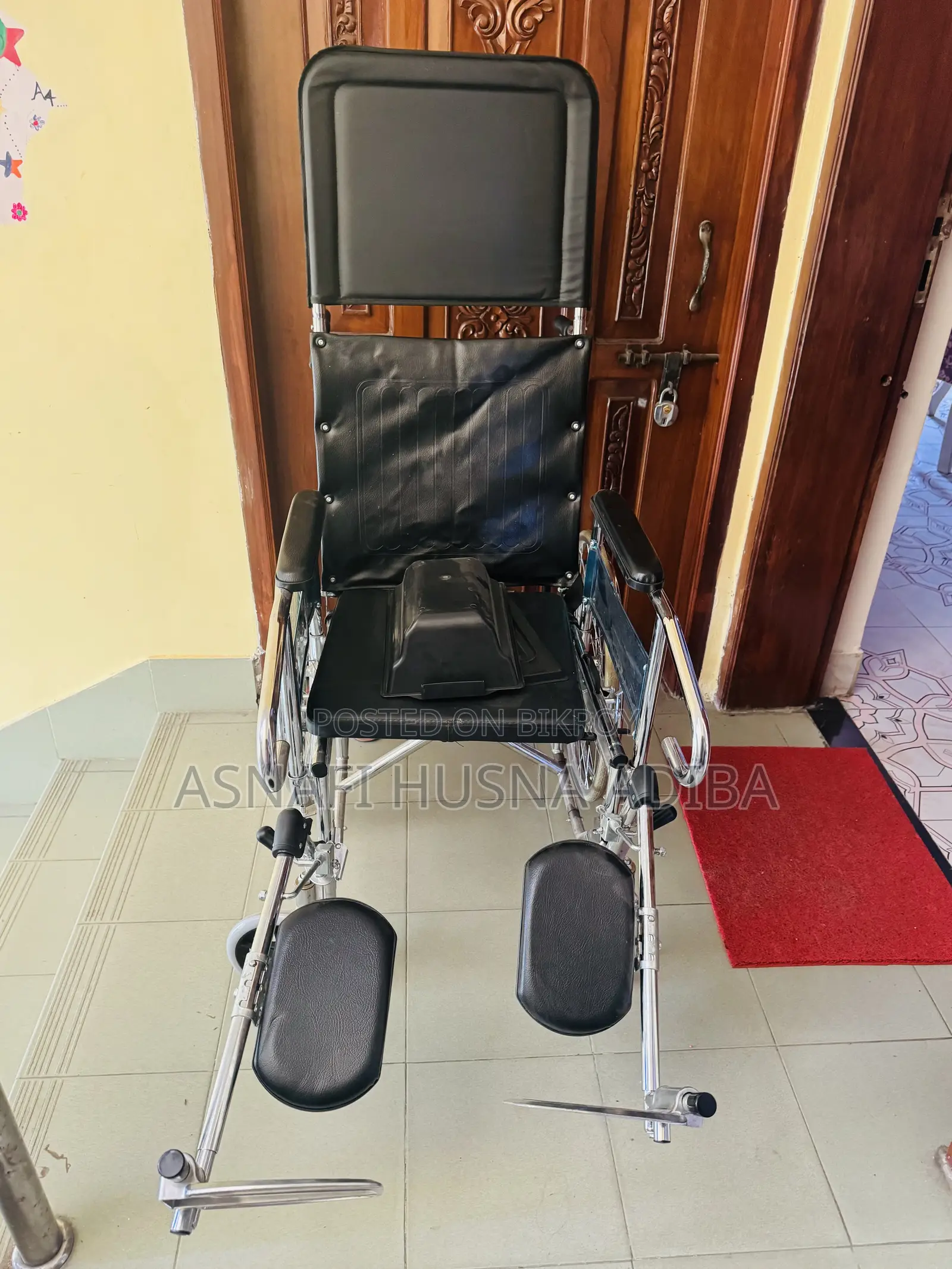 Sleeping Wheel Chair With Commode – Almost New