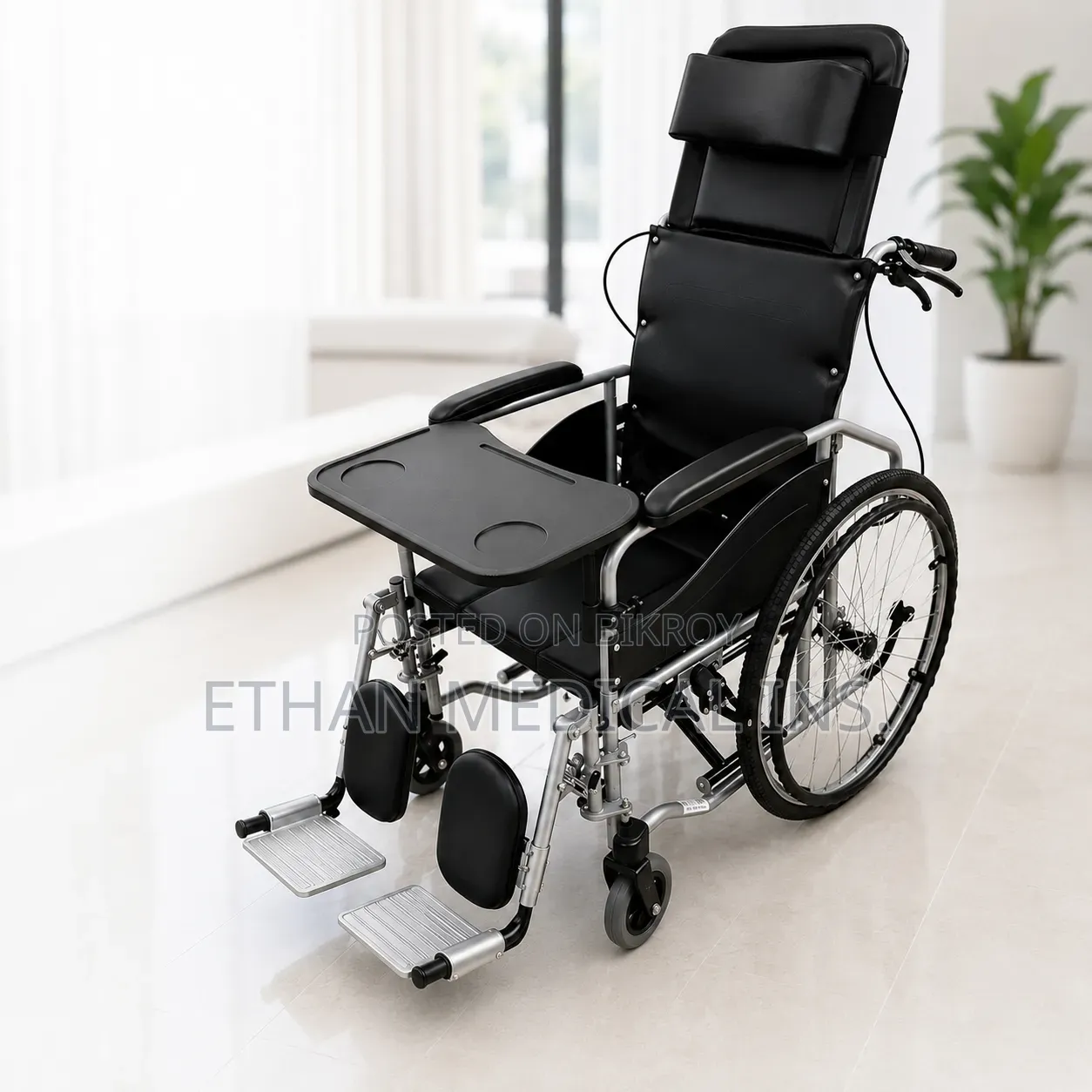 Sleeping Wheelchair With Food Table