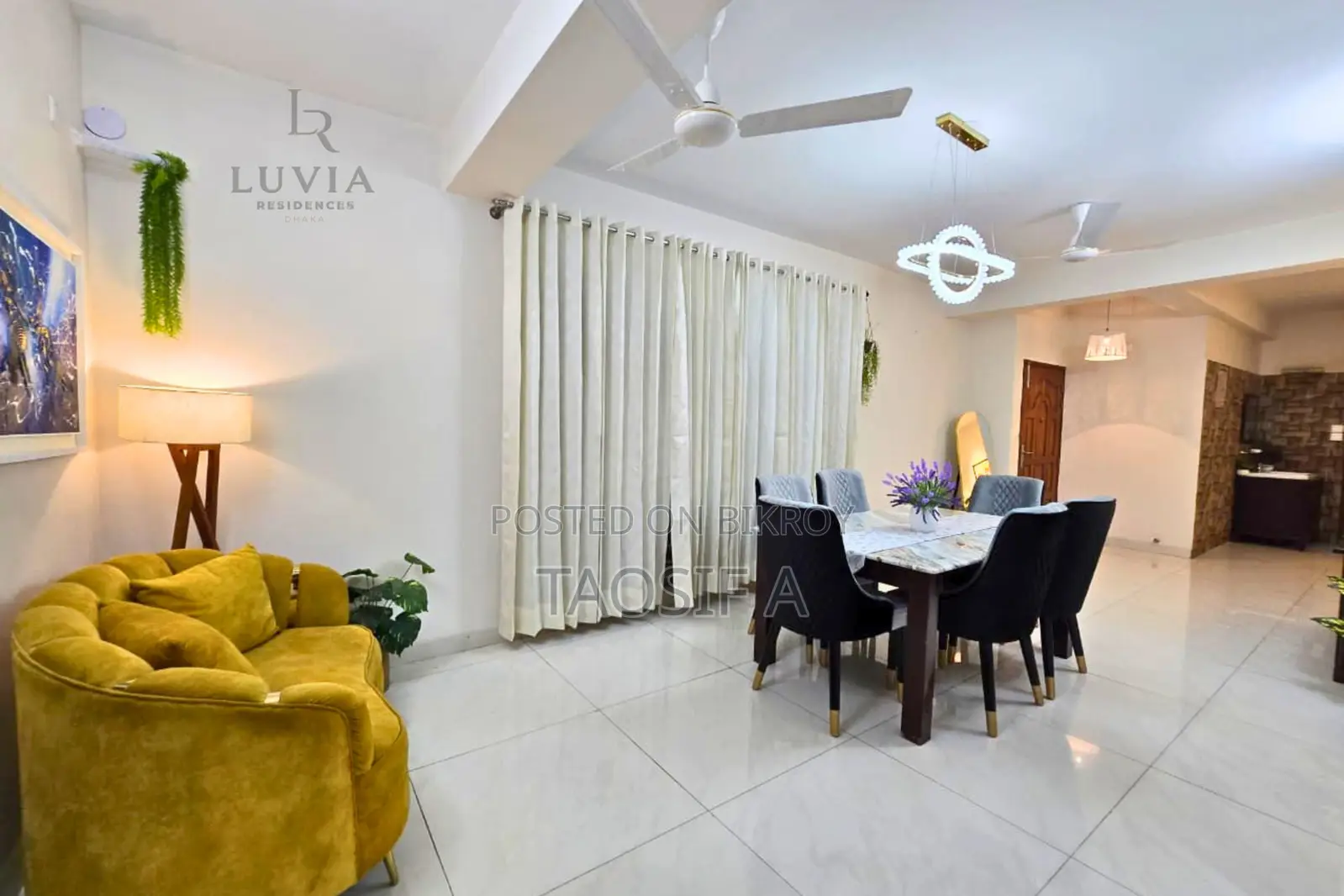 Furnished 3-bedroom Apartment in Banani for Rent