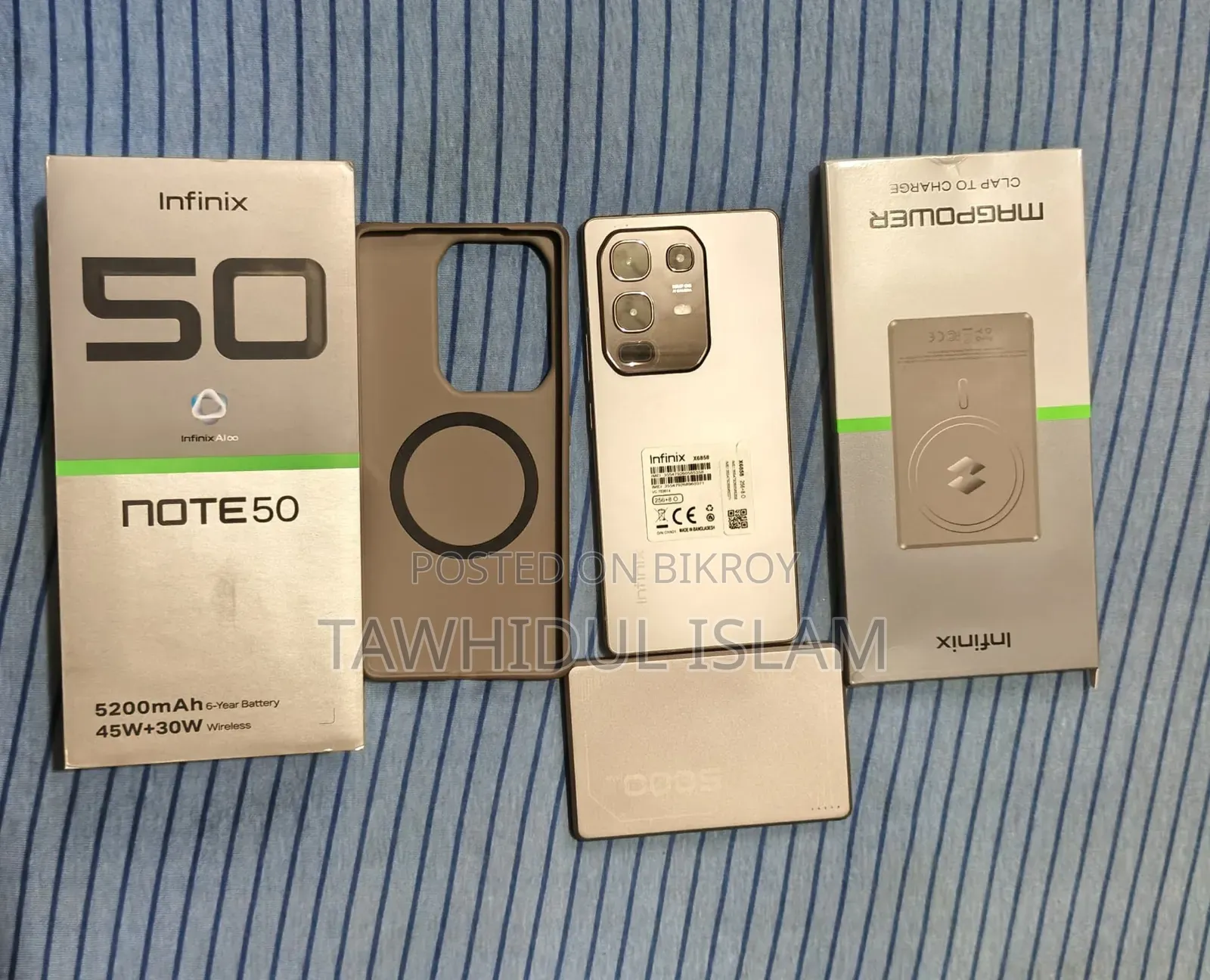 New Infinix Note 50 4G 256 GB Gray
