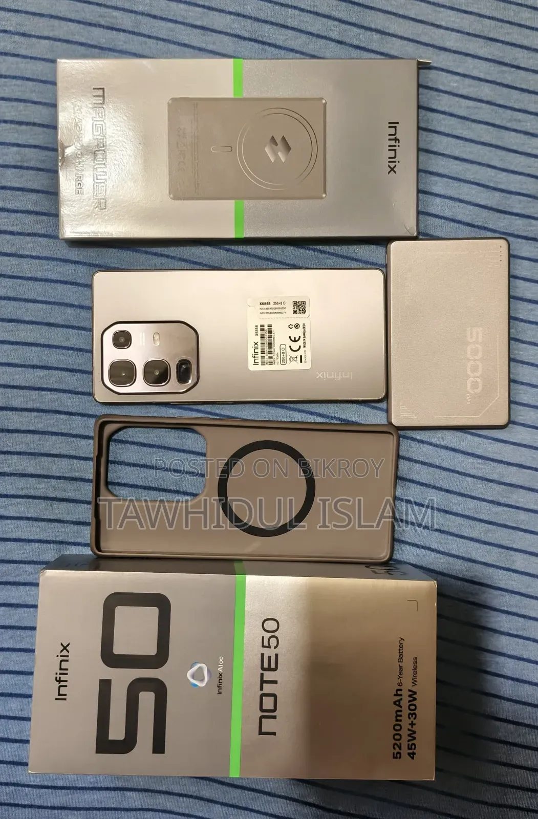 New Infinix Note 50 4G 256 GB Gray