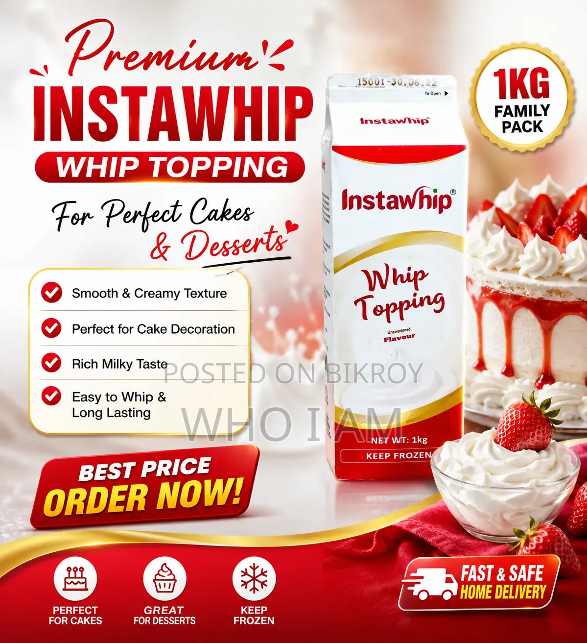 Premium Instawhip Whip Topping Cream