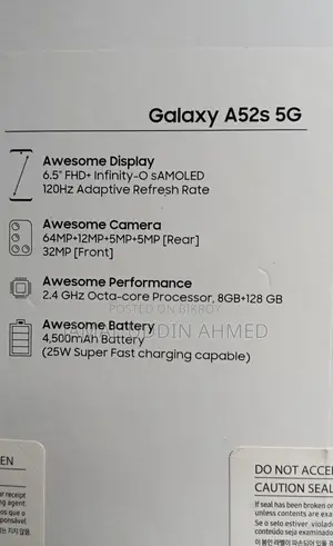 Samsung Galaxy A52s 5G 128 GB Black