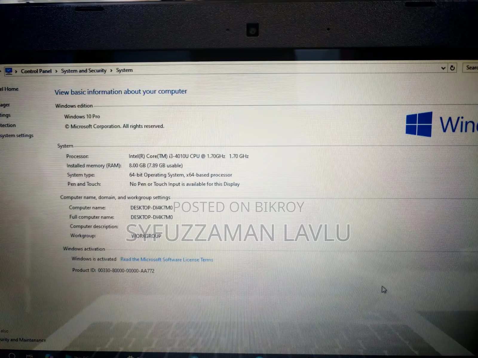 Laptop Asus K45A 8GB Intel Core I3 HDD 1T