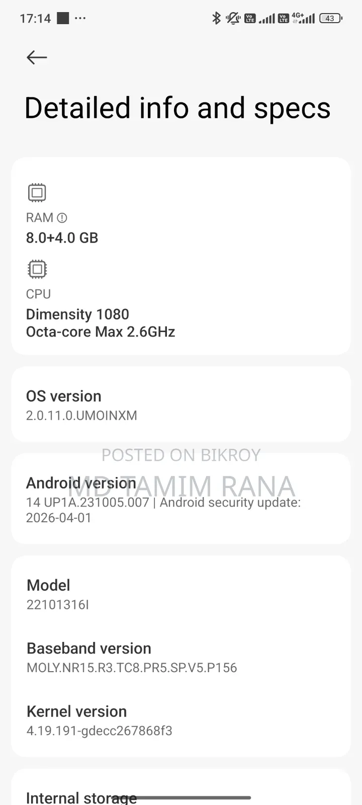 Xiaomi Redmi Note 12 Pro 5G 256 GB Black