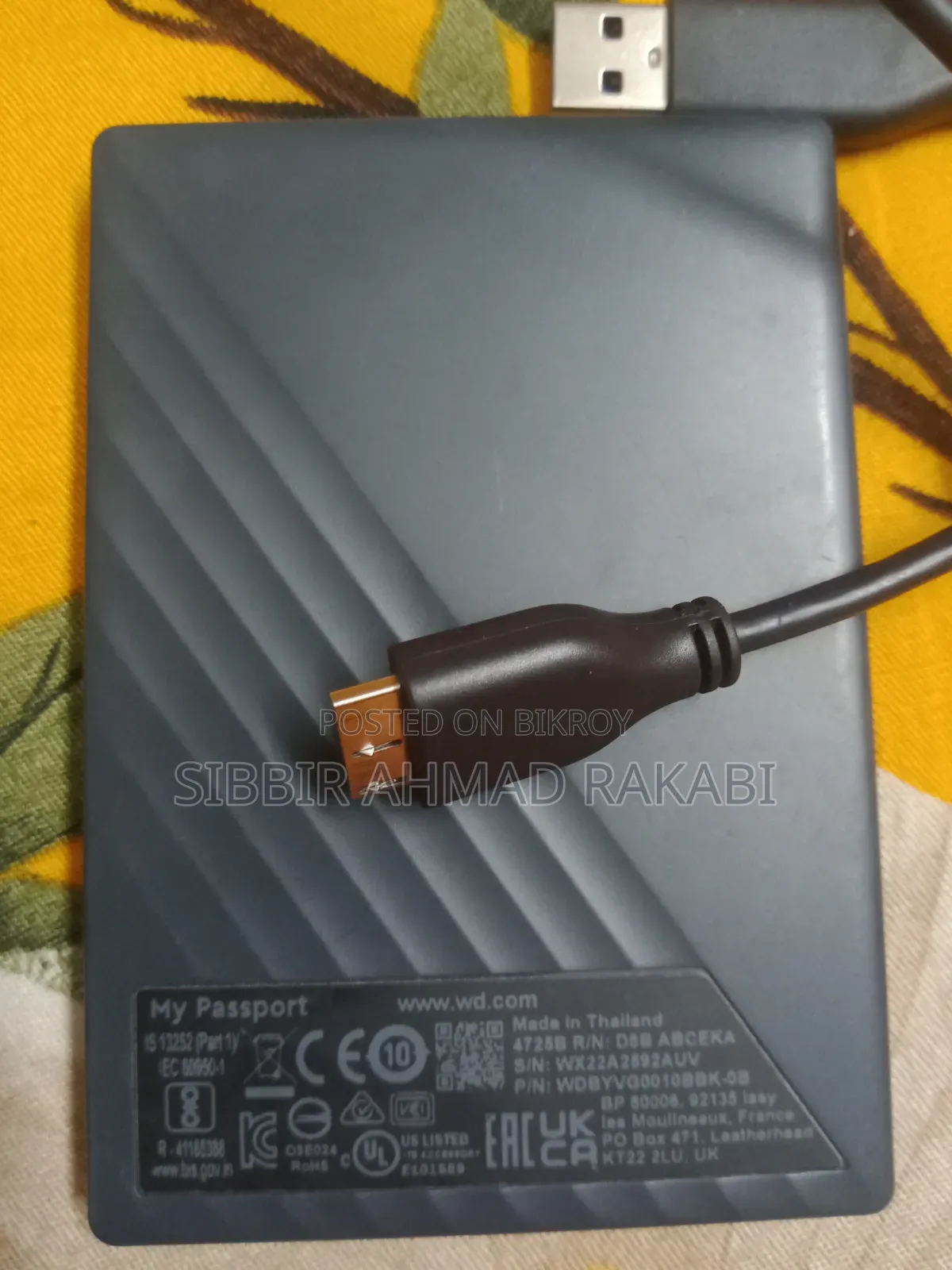 WD My Passport 1TB External Hard Drive (Original)