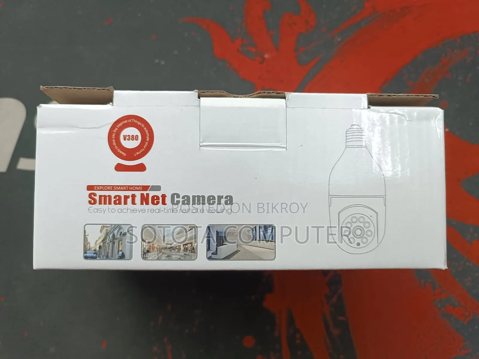 V380 Pro Sq002 3MP Bulb Camera Wi-Fi IP Camera