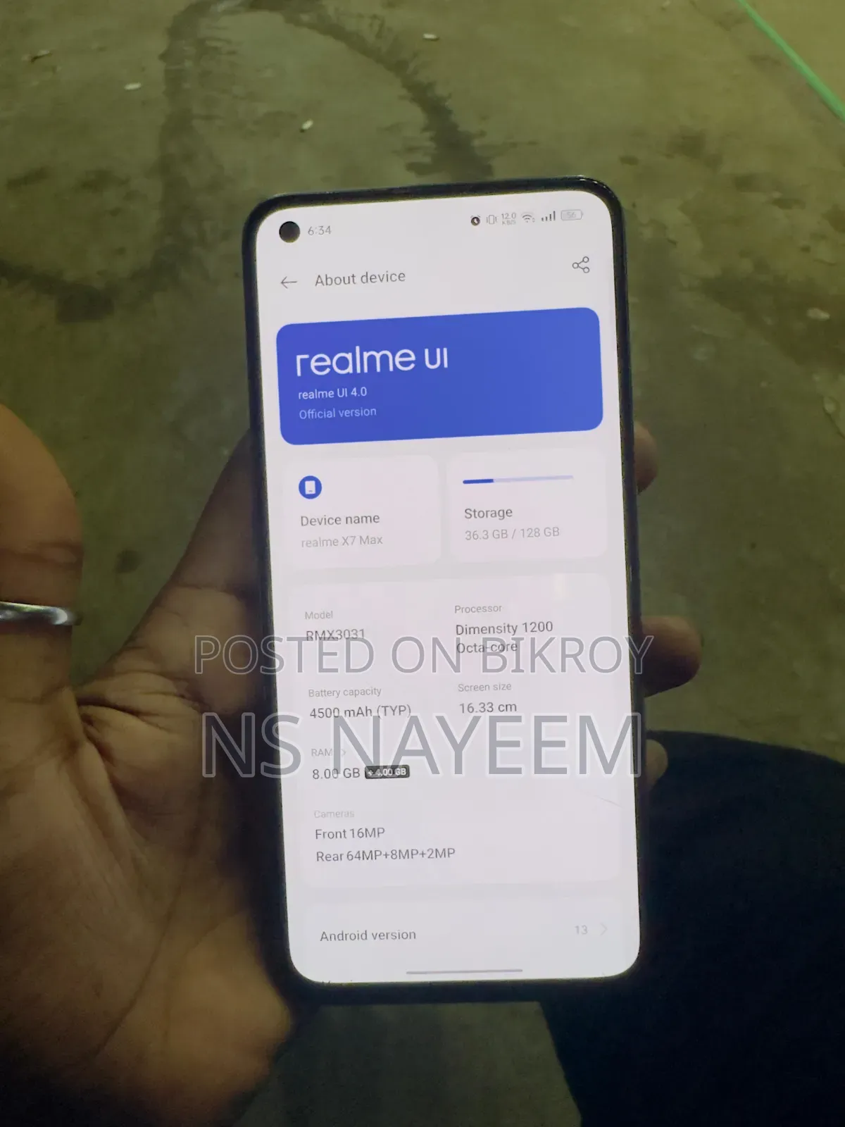 Realme X7 Pro 5G IN 128 GB Orange