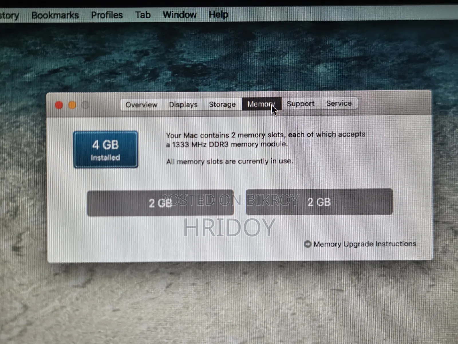 Laptop Apple MacBook Pro 2011 4GB Intel Core I5 HDD 128GB