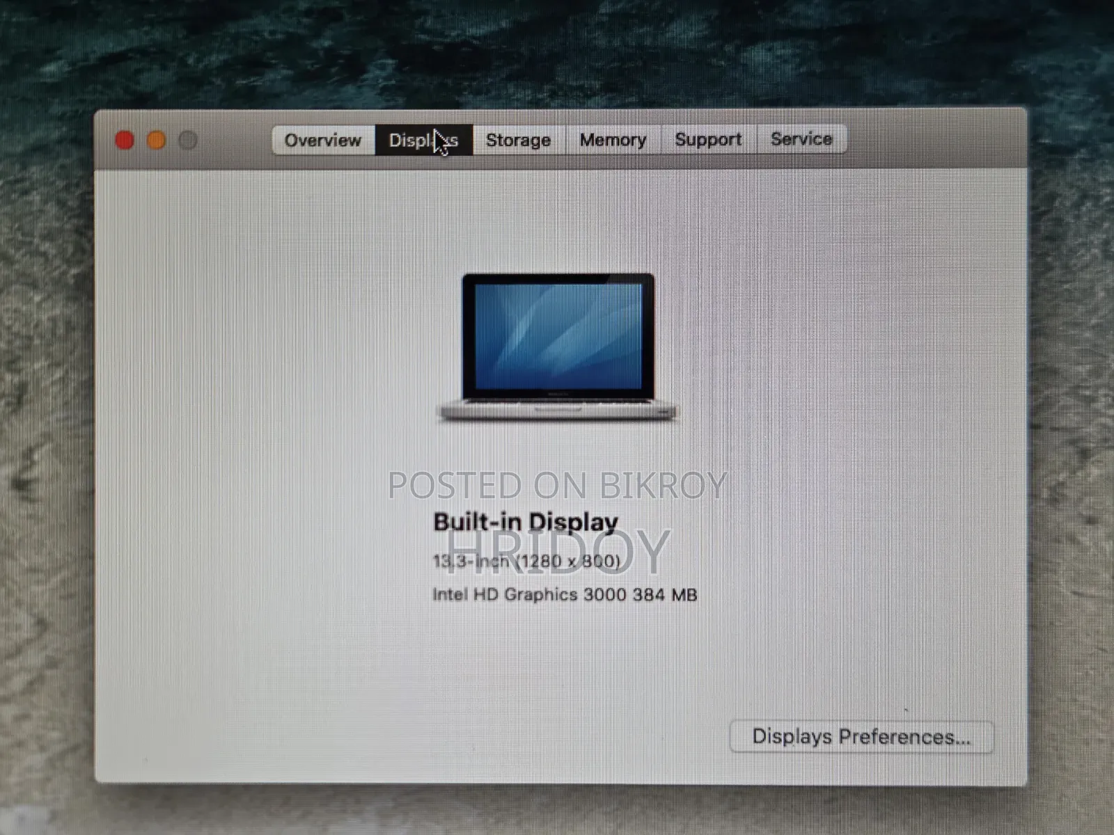 Laptop Apple MacBook Pro 2011 4GB Intel Core I5 HDD 128GB