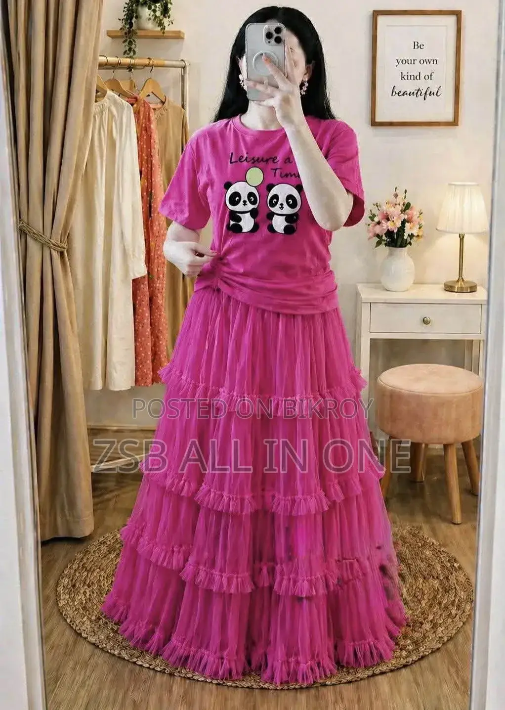 Premium Quality T-shirt and Skirt Set