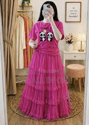 Premium Quality T-shirt and Skirt Set