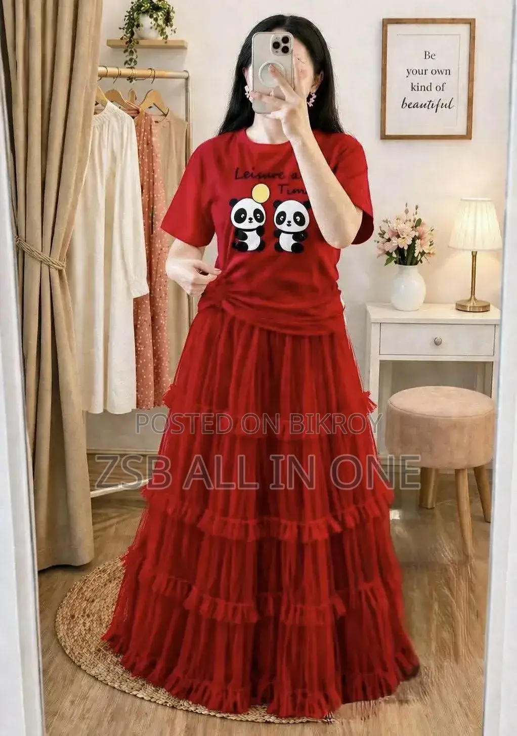 Premium Quality T-shirt and Skirt Set