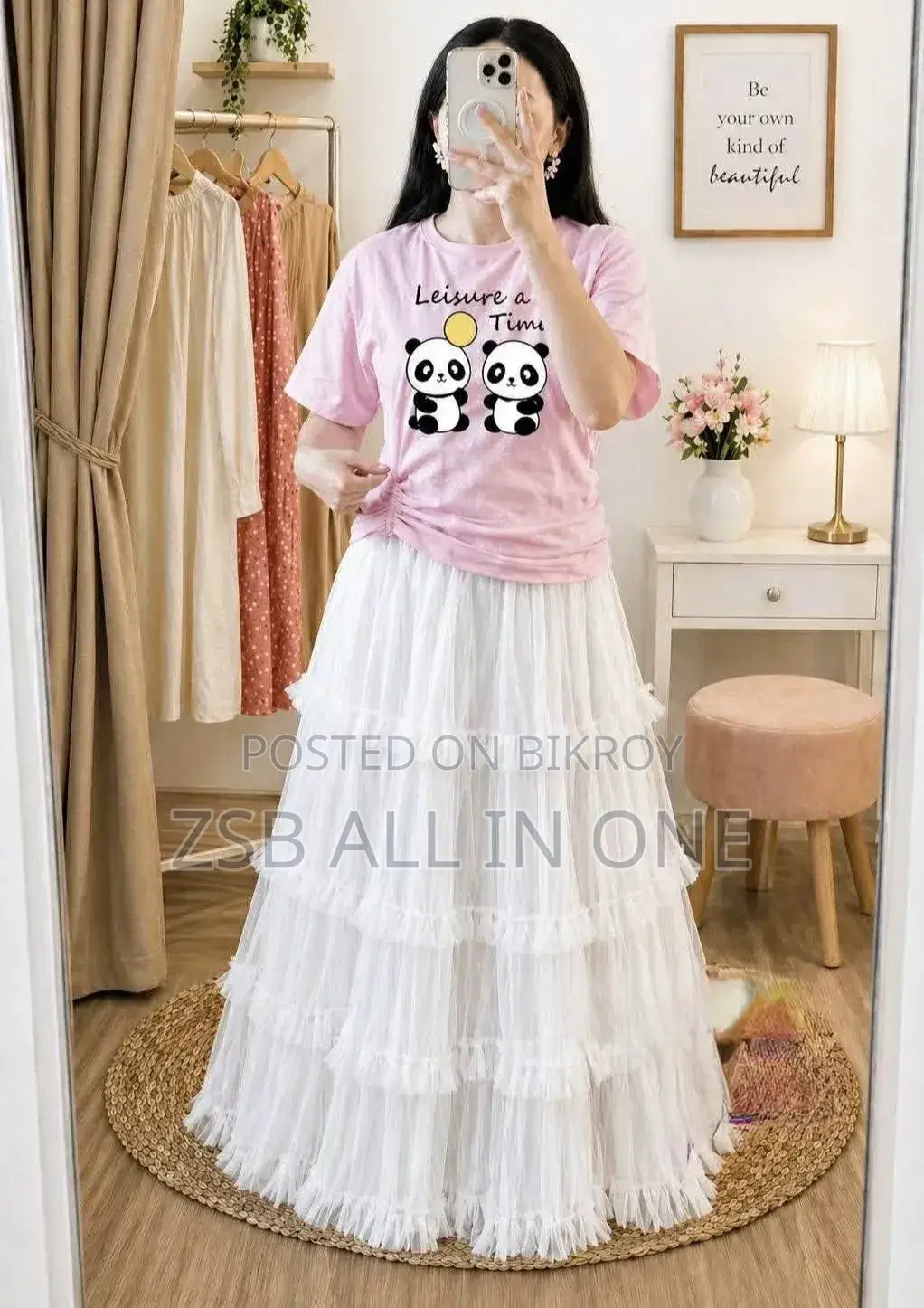 Premium Quality T-shirt and Skirt Set
